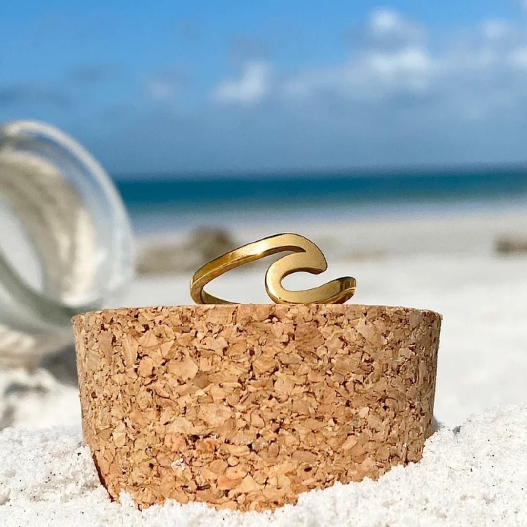 Gouden zee golf ring