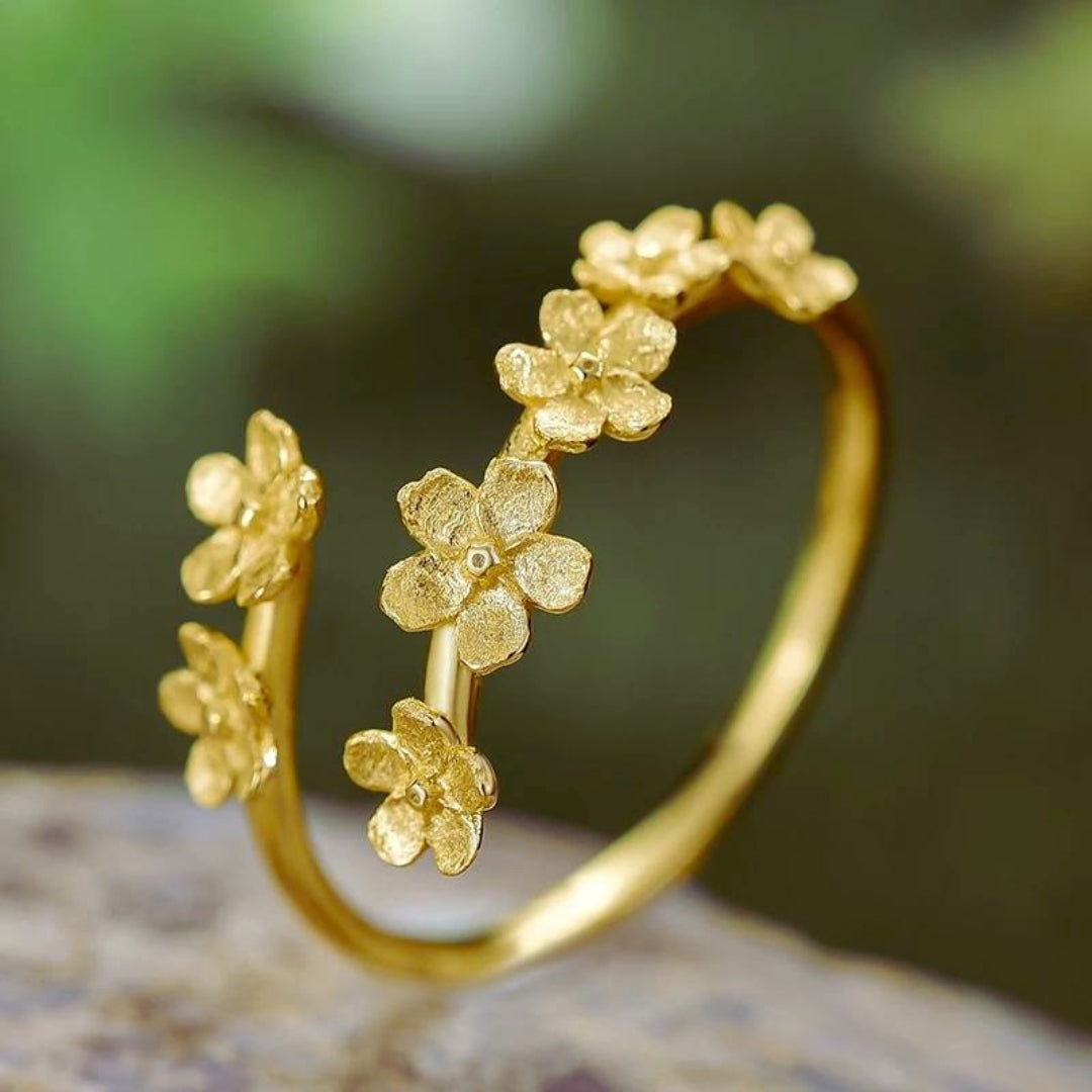 Verstelbare Beauty Daisy Ring in Goud en Zilver