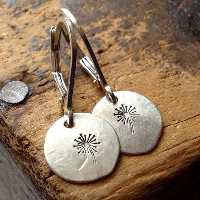 Dandelion Plated Boho Oorbellen