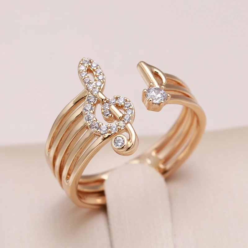 Elegante ring in goud en zirkonia's