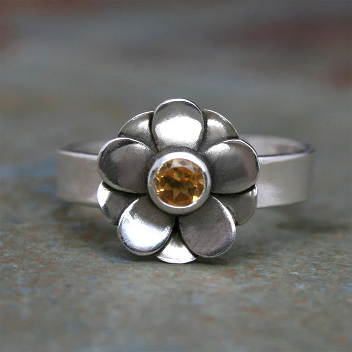 Vintage zilveren Margriet ring